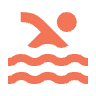 Swimming Icon | Orange Swimming Icon | Orange